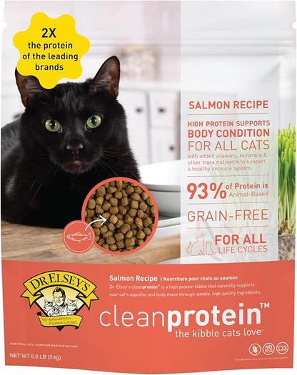Dr. Elsey'S Cleanprotein Salmon Formula Dry Cat Food, 2 Pound (Pack of 1)