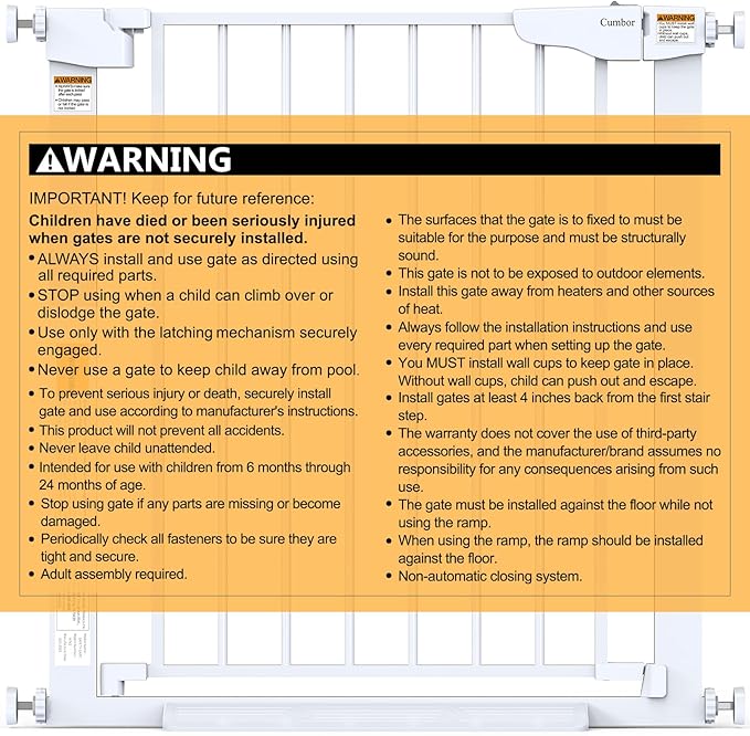 Cumbor 29.7-54.2" Wide Baby Gate