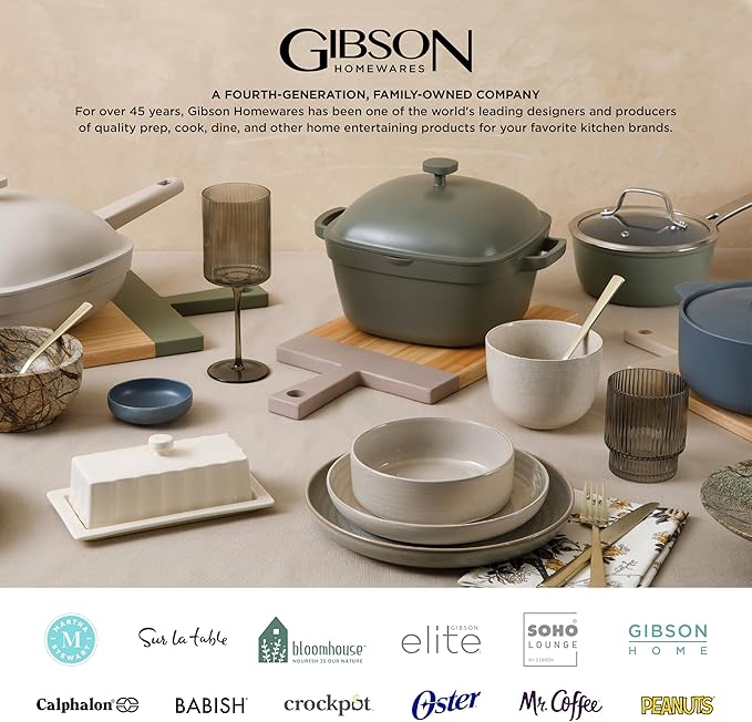 Gibson Home Addlestone 2.65 Quart Round Enamel Cast Iron Dutch Oven Pot