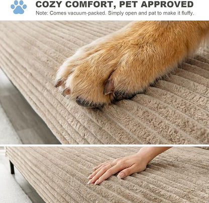 FUANGUI Waterproof Armrest Couch Cover for Dogs, Washable Backrest Cover | Soft Recliner Chair Protector, Cat Dog Armchair Armrest Cover Non-Slip Couch Covers Sofa Pet Friendly
