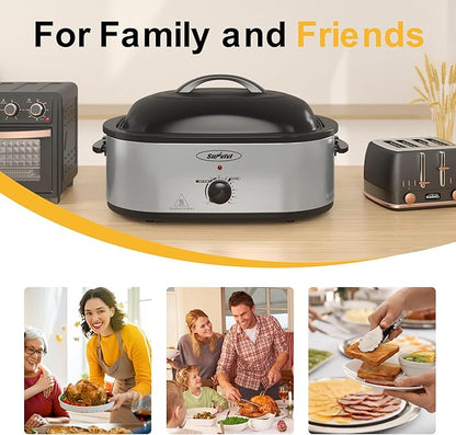 Sunvivi 22lb 18-Quart Roaster Oven, Electric Roaster Oven