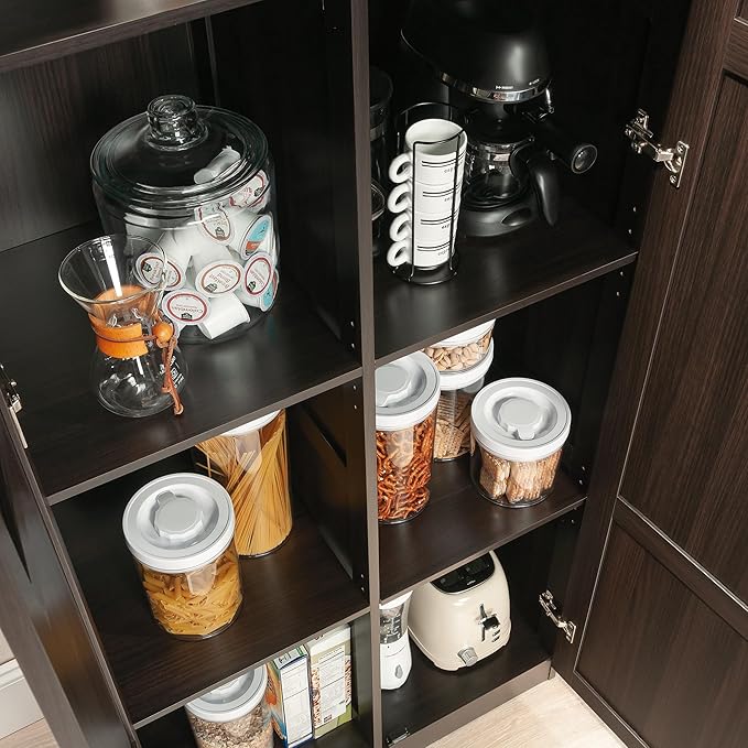 Sauder Storage Cabinet/ Pantry cabinets, 29.61 " x D: 16.02 " x H: 71.50"