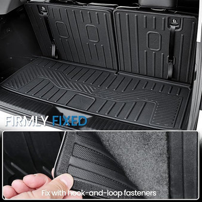 Cargo Mat for Honda Pilot 2026 2025 2024 2023, All Weather TPE Trunk Mat with Backrest Mat Left Storage Tray Mat Car Accessories for Pilot (Cargo Mat with Backrest Mats)