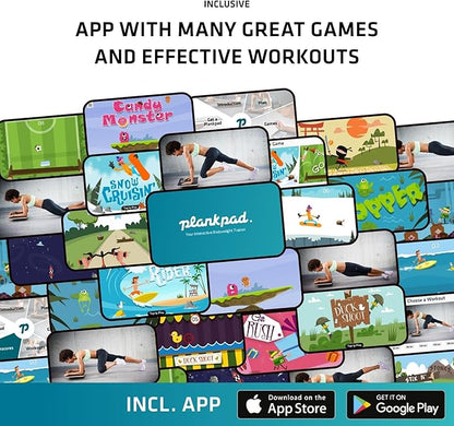 Plankpad PRO Get fit Playing Games & Workouts; Plank & Balance Board