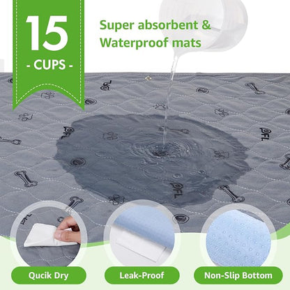 Dog Grass Pad with Tray, 18x30 Dog Litter Box for Patio Balcony Apartment | Floral，Grass Mat with Pad, Artificial Turf Grass, Puppy Indoor Outddor Potty Training, Washable Reusable, Leakproof, Pee On