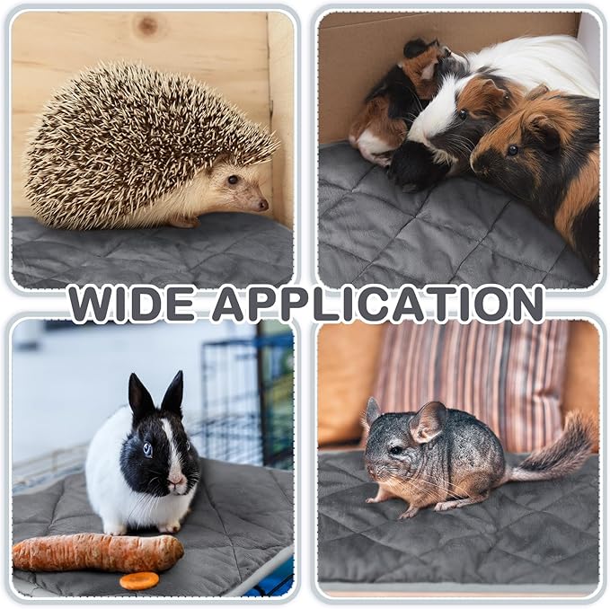 4 Pack Self Heating Cat Pad Self Warming Dog Mat Reflects Body Heat Extra Warm Thermal Pet Pad Washable Dog Cat Bed Crate Bed Mat Blanket (12 x 12 Inch,Gray)