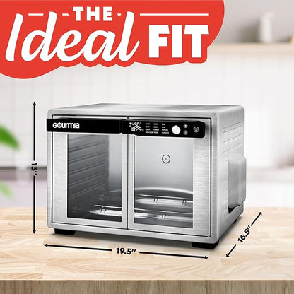 Gourmia French Door Air Fryer Oven - 37 Qt Large Capacity Convection Toaster