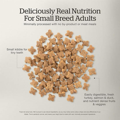 Now Fresh Grain-Free Small Breed Dry Dog Food with Turkey, Salmon & Duck, Healthy Kibble for Adults Made with Real Meat & Fish, Chicken-Free Recipe, Pumpkin & Probiotics for Good Digestion, 22 lb Bag