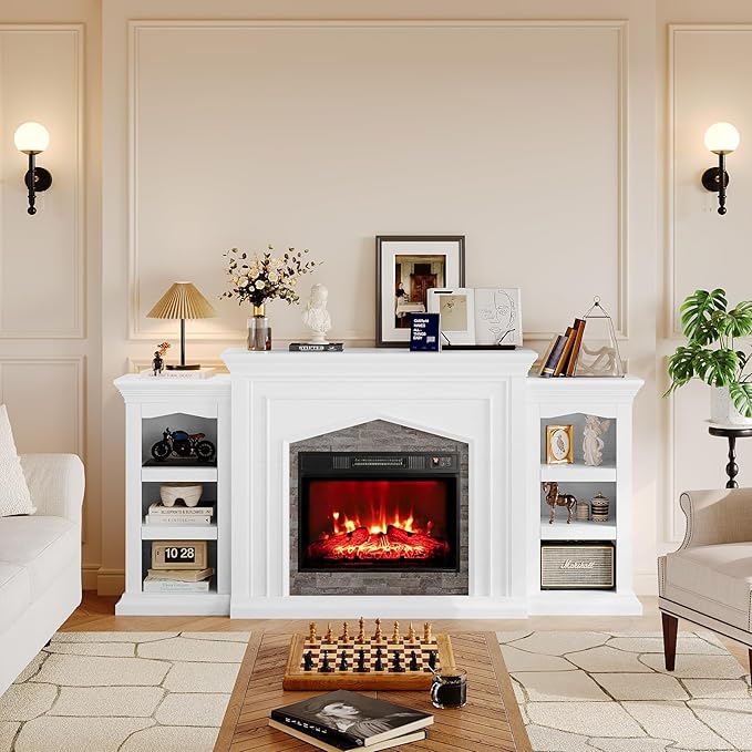 Naice 80" Electric Fireplace