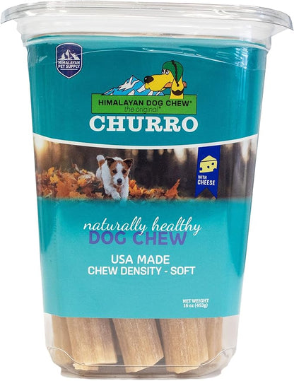 Himalayan Pet Supply Churro Cheese Treats | Lactose Free - Gluten Free - Grain Free | USA Made | All Breeds | 13 Churros | Real Himalayan Cheese