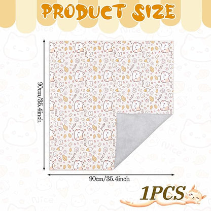 35.4" Extra Large Cat Grooming Wrap, Cat Wrap for Cutting Nails, Soft Self-Stick Anti-Scratch Anti-Escap Cat Wraps for Large Cats & Small Dogs, Ear Cleaning, Teeth Brushing Pet Tool