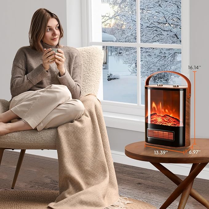 ROVSUN 1500W Electric Fireplace Stove