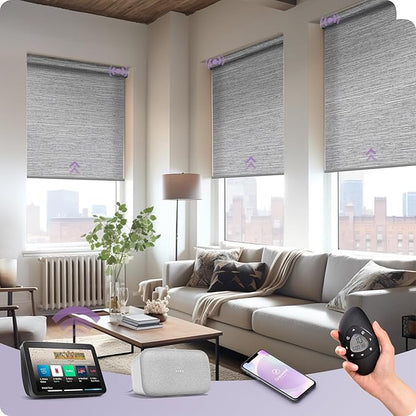 Graywind Motorized Light Filtering Shades Compatible