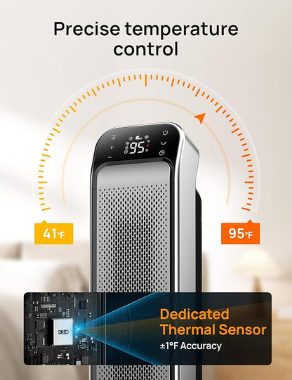 DREO Space Heater Indoor, 3 Modes, Overheating & Tip-Over Protection, Electric