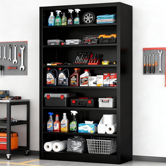 6-Tier Adjustable Steel Garage Storage Shelf