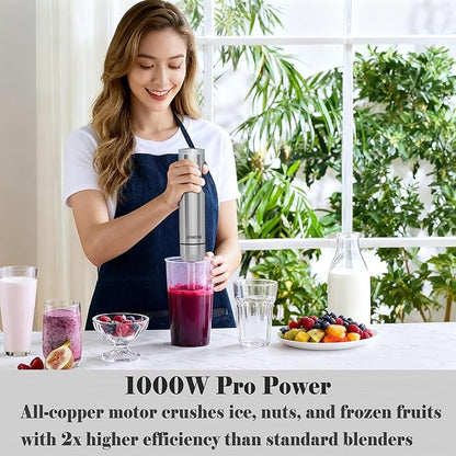 Handheld immersion Blender 11-Speed, 1000W Immersion Blender