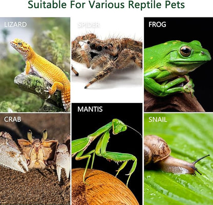 Acrylic Jumping Spider Enclosure, Small Reptile Insect Terrarium, Spider Tank with Magnetic Door & All-Side Vent, Pre-Assembled Habitat for Spiderling, Mantis, Tarantula, Snail 7.8" * 4.7" * 4.7