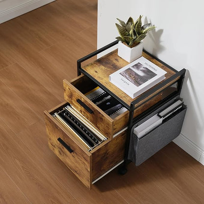 EUREKA ERGONOMIC 2-Drawer Mobile File Cabinet