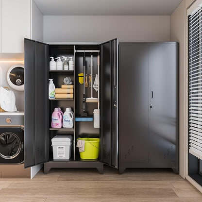 Storage Cabinet 61" H, Metal Outdoor Sheds