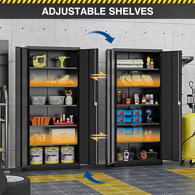 Metal Storage Cabinet-71” Tall Steel File Cabinets