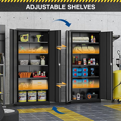 Metal Storage Cabinet-71” Tall Steel File Cabinets