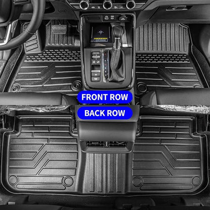 Rongtaod Floor Mats Compatible with 2023 2024 2025 2026 Honda CRV (Include Hybrid) Cargo Mat Trunk Mat Cargo Liner Back Seat Cover CR-V Accessories (Fit Upper Deck, Trunk Mat+Backrest Mats+Floor Mats)