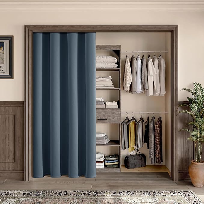 ChrisDowa Blackout Door Curtains
