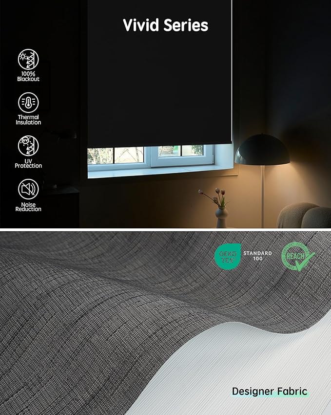 Yoolax Motorized Blinds with Remote, Smart Blinds