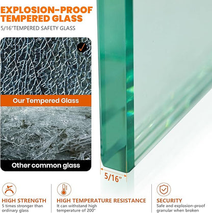 Bathroom Shower Glass Door 34 * 74"