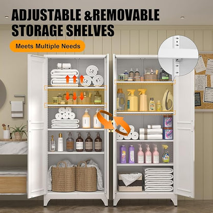 Kitchen Pantry Storage Cabinets, Utility Kitchen Cupboard, Large Steel Cabinets
