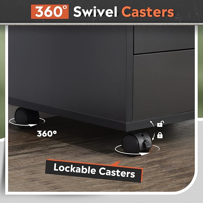 DEVAISE 7-Drawer Chest, Wood Storage Dresser Cabinet