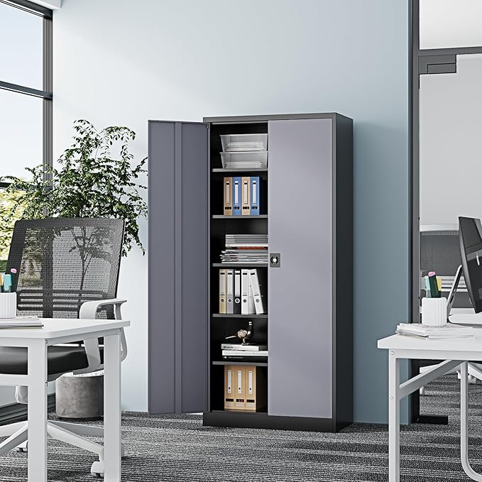 71” Tall Metal Storage Cabinet- Steel File Cabinets