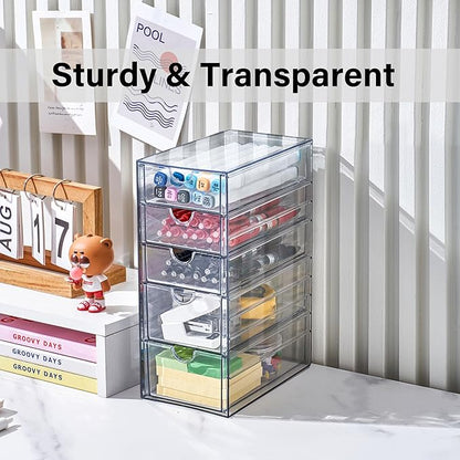 Prsildan Acrylic Drawer Makeup Organizer