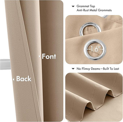 MIULEE Short Curtains for Windows