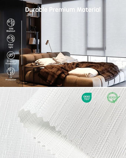 Yoolax Motorized Blinds with Remote, Smart Blinds