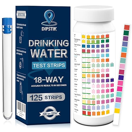 All-New 18 in1 Drinking Water Test Kit-125 Water Quality Test Strips