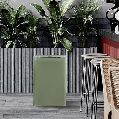 ELPHECO Stainless Steel Office Trash Can Motion Sensor Garbage Can Touchless