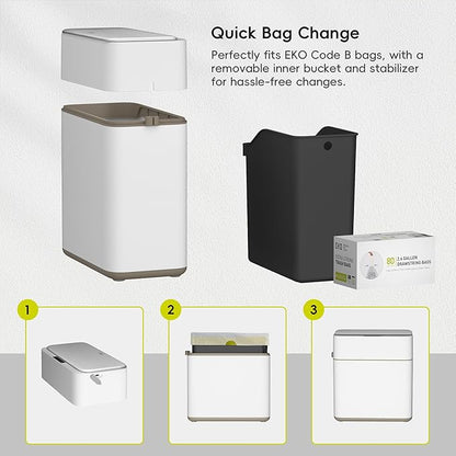 EKO Automatic Bathroom Trash Can