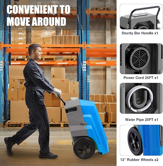 MOUNTO 180Pints Commercial Dehumidifier
