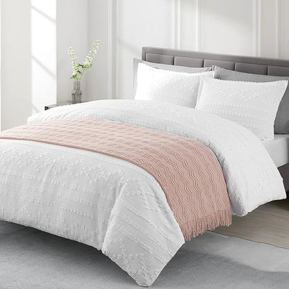 BOURINA Pink Throw Blanket 50 x90 Inches Throw Textured Solid Soft Sofa Throw Bed Runner Couch Cover Knitted Decorative Blanket Bed Runner