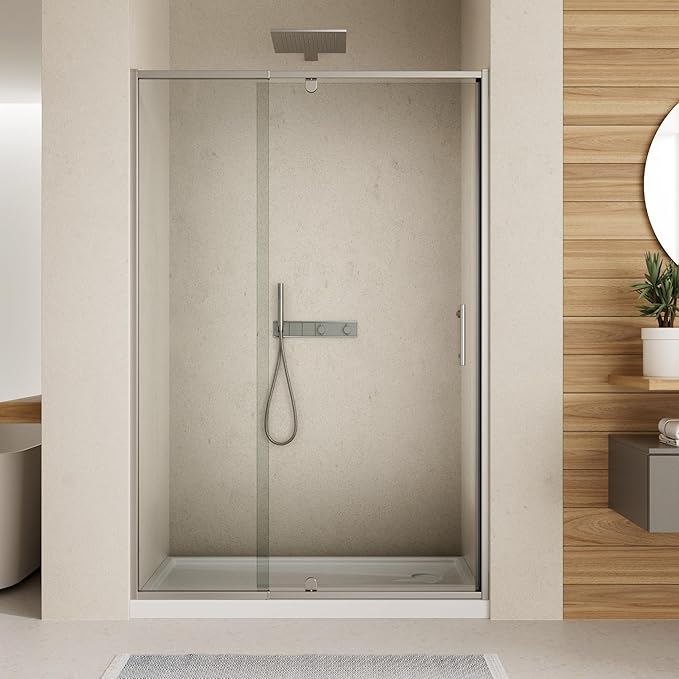 38-42" W x 71" H Pivot Swing Glass Shower Door, Pivot Frame Shower Door