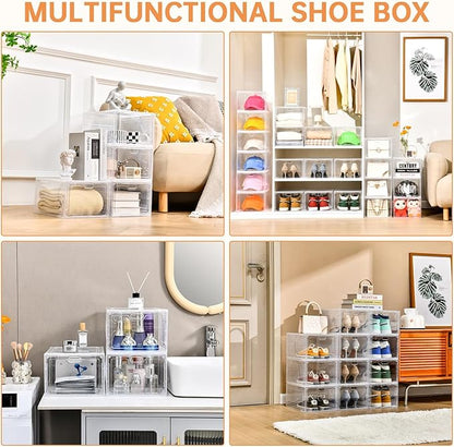 12 Pack Large Shoe Storage Box, Shoe Containers