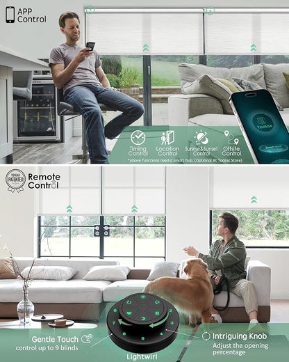 Yoolax Motorized Blinds with Remote, Smart Blinds