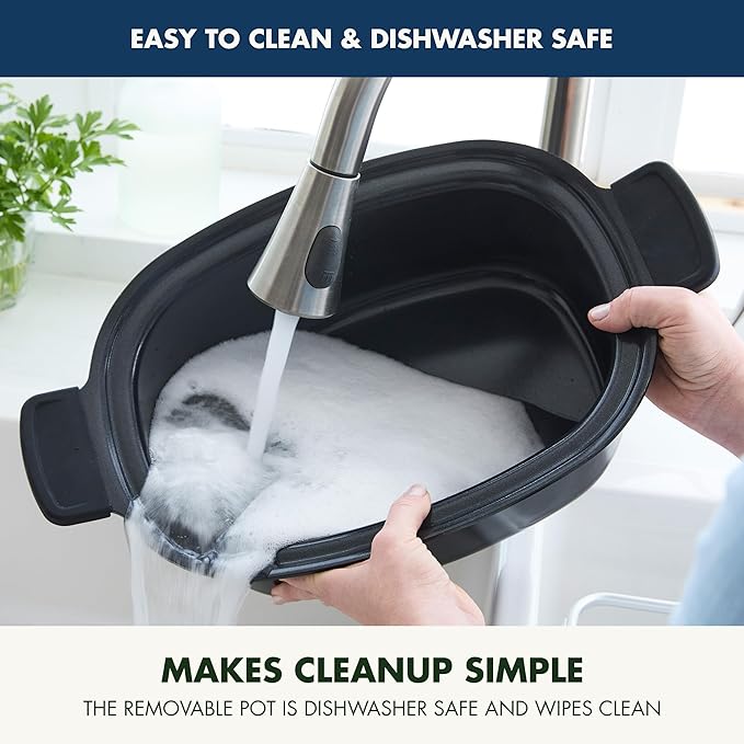 GreenPan Elite 8-in-1 Programmable 6QT Electric Slow Cooker, Dishwasher Safe