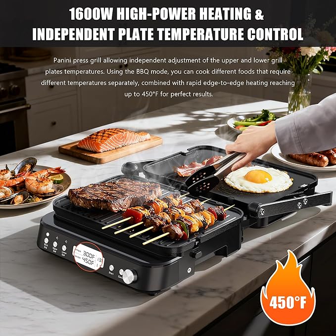 CATTLEMAN Panini Grill Press Sandwich Maker