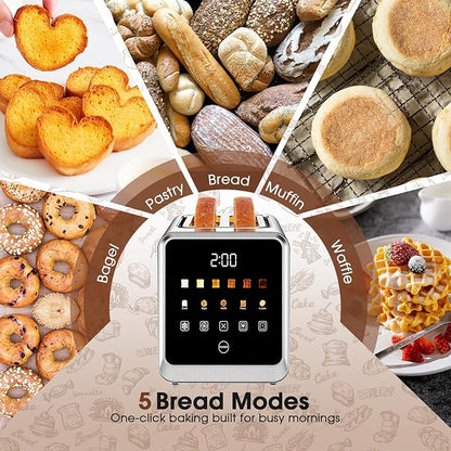 Touch Screen Toaster 2 Slice, Smart Digital