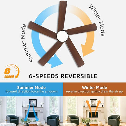WINGBO 48 Inch DC Ceiling Fan