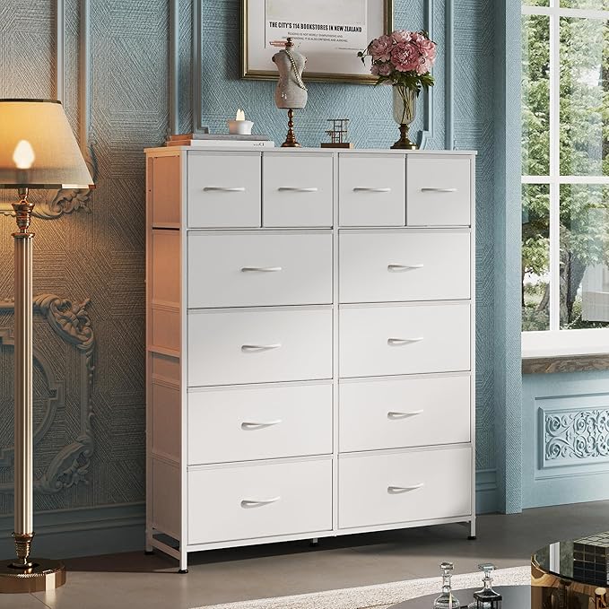 WLIVE Tall White Dresser for Bedroom