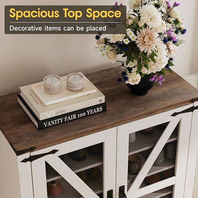 Maupvit 42.1" Farmhouse Shoe Cabinet