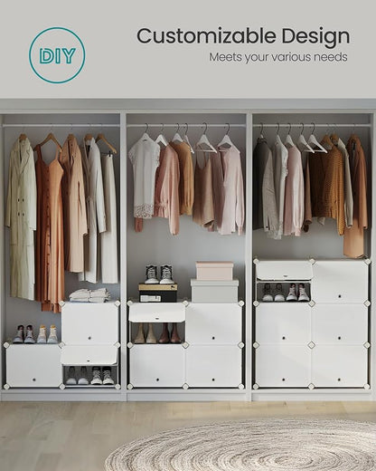 SONGMICS Shoe Rack Organizer, 8-Tier Shoe Storage Cabinet